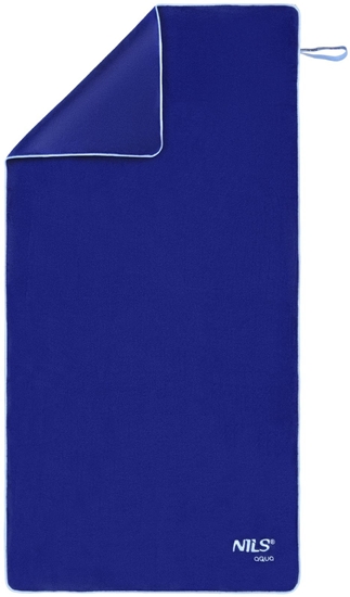 Picture of NAR14 RCZNIK Z MIKROFIBRY FROTTE GRANATOWY 160X80cm NILS AQUA