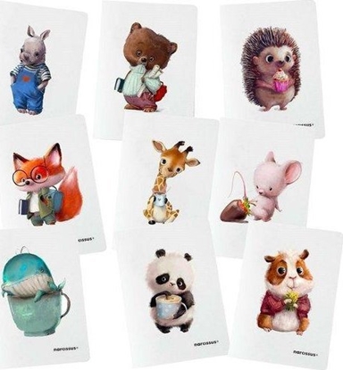 Attēls no Narcissus Zeszyt A5/32K kratka PP Cute (9szt) NARCISSUS