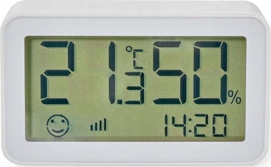 Picture of Nawilacz powietrza Nedis Nedis ZBSC30WT, White, Indoor hygrometer, Indoor thermometer, Hygrometer, Thermometer, Hygrometer, Thermometer, Plastic, 0 - 95%