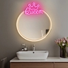 Picture of Neon MIRROR LED QUEEN warm white pink FMNE04 Forever Light