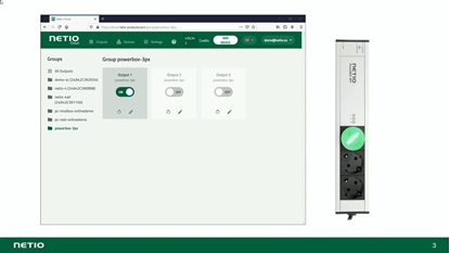 Attēls no Netio KT NETIO rack kit MK3 PowerBOX-19 vertical 3Px