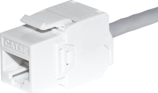 Picture of NetRack Modu keystone Jack RJ45 kat. 6 UTP, beznarzdziowy, biay Netrack