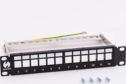 Picture of NetRack Patch panel 10" 12x slot keystone FTP (104-23)