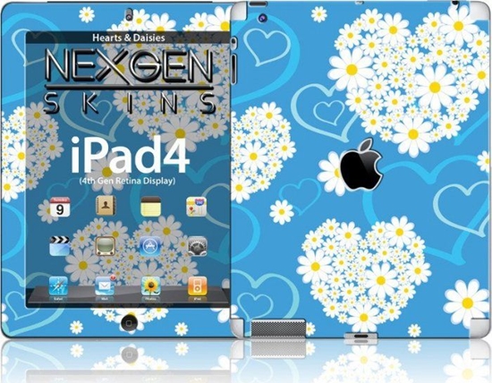 Picture of Nexgen Skins Nexgen Skins - Zestaw Skórek Na Obudow Z Efektem 3d Ipad 2/3/4 (hearts And Daisies 3d)