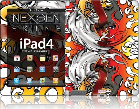 Picture of Nexgen Skins Nexgen Skins - Zestaw Skórek Na Obudow Z Efektem 3d Ipad 2/3/4 (iron Eagle 3d)