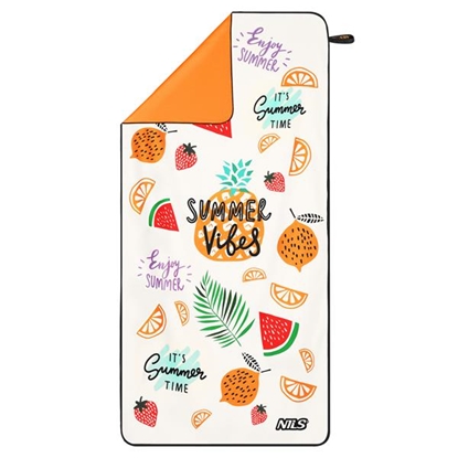 Attēls no NILS CAMP NCR14 ir ļoti viegls un kompakts mikrošķiedras dvielis.