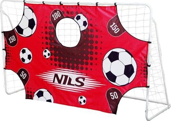 Изображение Nils Extreme BR240P 2w1 BRAMKA Z SIATK I PANELEM DO CELOWANIA 240x150cm NILS