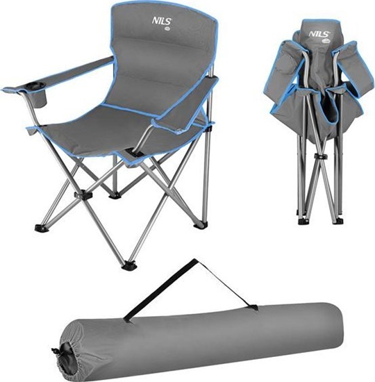 Изображение Nils Extreme NC3079 SZARO-NIEBIESKIE KRZESO TURYSTYCZNE NILS CAMP