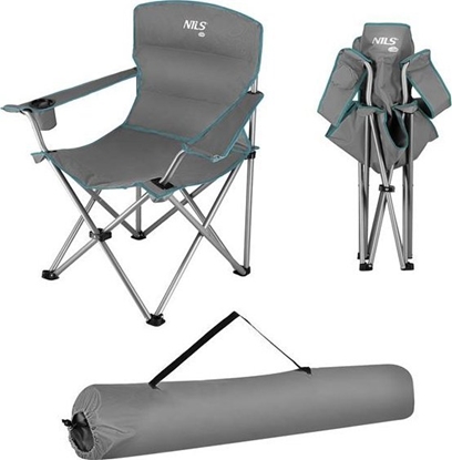 Изображение Nils Extreme NC3079 SZARO-ZIELONE KRZESO TURYSTYCZNE NILS CAMP