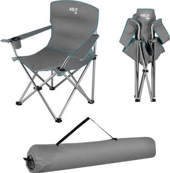 Изображение Nils Extreme NC3079 SZARO-ZIELONE KRZESO TURYSTYCZNE NILS CAMP