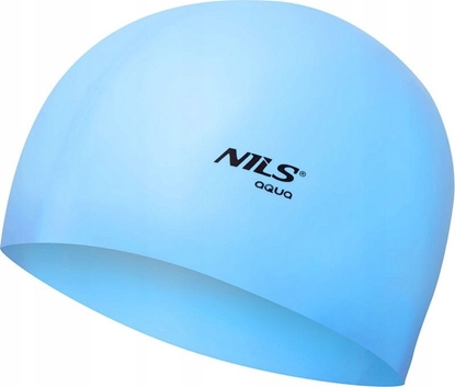 Изображение Nils Extreme NQC JEDNOKOLOROWY BL01 JASNONIEBIESKI CZEPEK SILIKONOWY NILS AQUA
