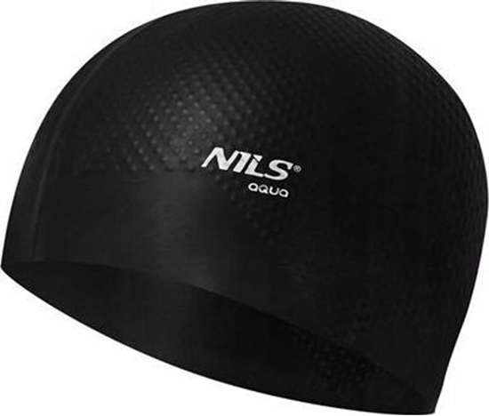 Изображение Nils Extreme NQC JEDNOKOLOROWY CZARNY CZEPEK SILIKONOWY DOTS NILS AQUA