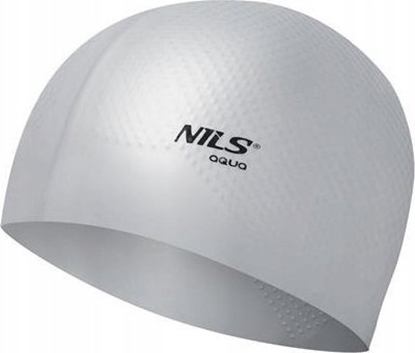 Изображение Nils Extreme NQC JEDNOKOLOROWY SZARY CZEPEK SILIKONOWY DOTS NILS AQUA