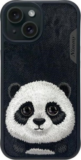 Picture of Nimmy case iPhone 15 6.1" black/black Big Eyed Pet 2.0 Panda
