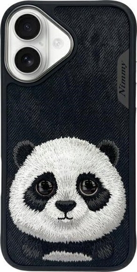 Picture of Nimmy case iPhone 16 6.1" black/black Big Eyed Pet 2.0 Panda