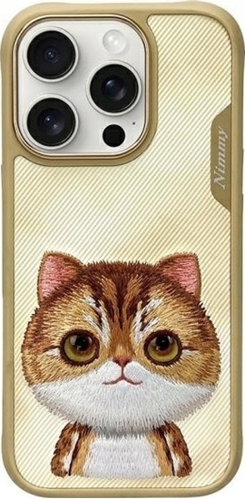 Изображение Nimmy case iPhone 16 Pro Max 6.9" khaki Big Eyed Pet 2.0 Cat