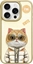 Attēls no Nimmy iPhone 15 Pro 6.1" case khaki Cool&Cute 2.0 Cat
