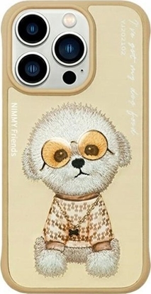 Picture of Nimmy iPhone 15 Pro 6.1" case khaki Glasses Cool Dog
