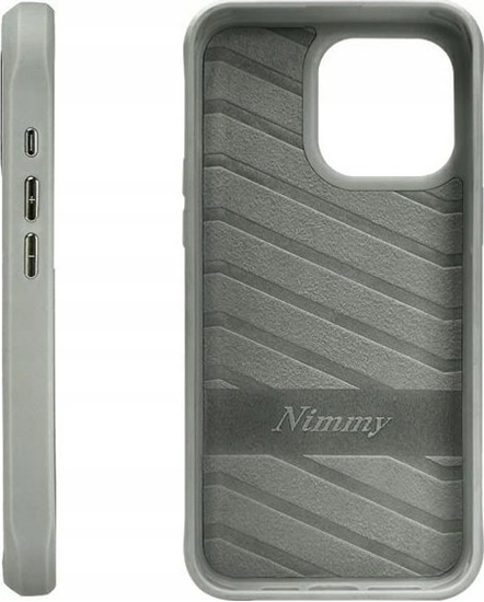Изображение Nimmy iPhone 15 Pro Max 6.7" case gray/grey Glasses Cool Cat
