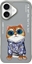 Изображение Nimmy iPhone 16 6.1" case gray/gray Glasses Cool Cat