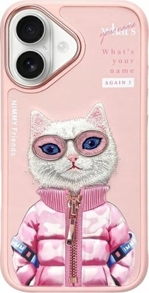 Picture of Nimmy iPhone 16 6.1" case pink Cool&Cute 2.0 Cat