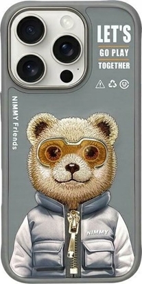 Изображение Nimmy iPhone 16 Pro 6.3" case gray/grey Cool&Cute 2.0 Bear