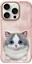 Изображение Nimmy iPhone 16 Pro Max 6.9 Case Pink Big Eyed Pet 2.0 Cat