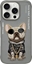 Attēls no Nimmy iPhone 16 Pro Max 6.9" case gray/grey Glasses Cool Dog