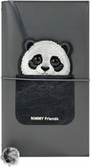 Изображение Nimmy Set 2in1 notebook + pen black/black Big Eyed Pet 2.0 Panda