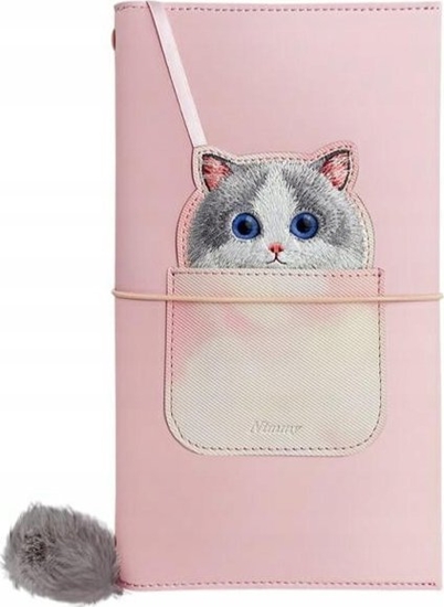 Picture of Nimmy Set 2in1 notebook + pen pink/pink Big Eyed Pet 2.0 Cat