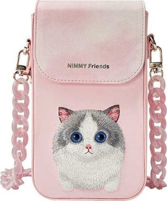 Attēls no Nimmy torebka na telefon róowy/pink Big Eyed Pet 2.0 Cat