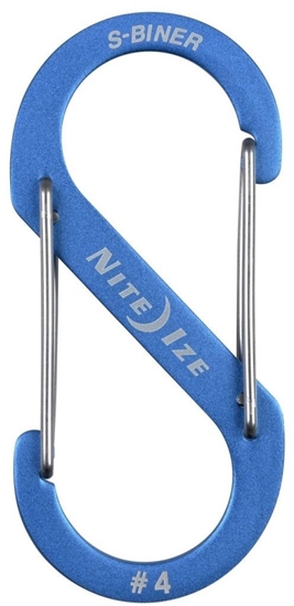 Picture of Nite Ize Karabiczyk S-Biner Dual #4 aluminium niebieski (SBA4-03-R6)