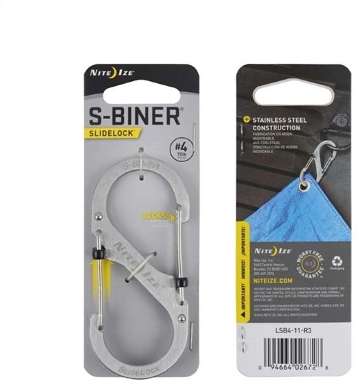 Picture of Nite Ize Karabiczyk S-Biner SlideLock #4 stal nierdzewna (LSB4-11-R3)