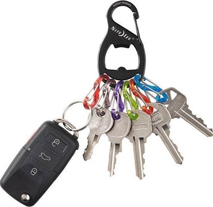 Изображение NiteIze Karabinek z otwieraczem Nite Ize KeyRack Czarny