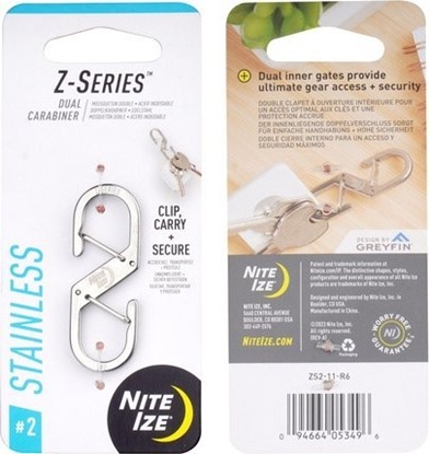 Attēls no NiteIze Nite Ize - Podwójny karabiczyk Z-Series - Stalowy