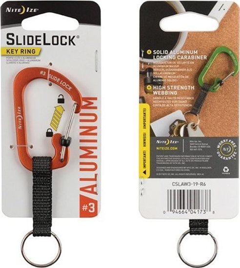 Picture of NiteIze Nite Ize Karabinek SlideLock Key Ring Aluminum Pom