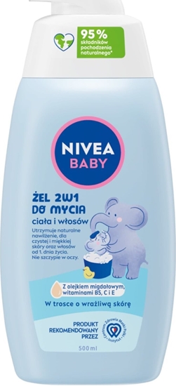 Изображение Nivea BABY el d/mycia ciaa/w 500ml z pom. 80512