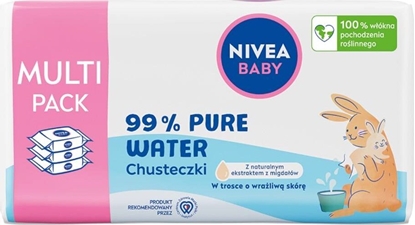 Attēls no Nivea Chusteczki nawilane 99% Pure Water 3x57 szt.