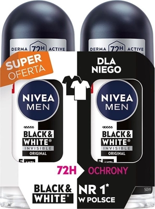 Picture of NIVEA DEO Roll-on_Duo mski B&W Inv.Origin 2x50ml