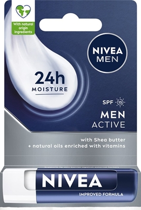 Picture of Nivea MEN Pomadka do ust z masem shea SPF 15 Active 4,8 g