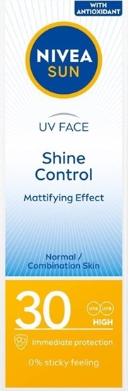 Изображение Nivea Sun UV Face Shine Control matujcy krem do twarzy SPF30 50ml