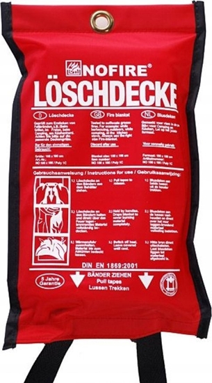 Picture of No Fire NOFIRE Löschdecke NO 160x180 POLY 1C im Polybag