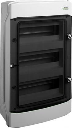 Attēls no Noark NOARK Rozdzielnica N/T 3x12 hermetyczna IP65 N+PE PHS 36T 101496