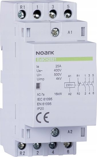 Picture of Noark Stycznik instalacyjny Noark 102412 Ex9CH25 40 230V 50/60Hz