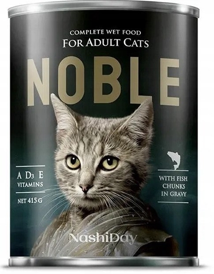 Picture of NOBLE CAT 415g  RYBA  ( kawaki w sosie   )   /24