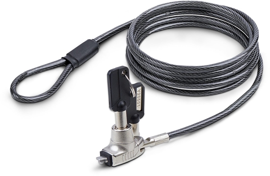 Picture of Kabel StarTech Slim Lock Noble Wedge Slot Compatible, 6.6ft Locking Cable, 2 m, compliant with TAA