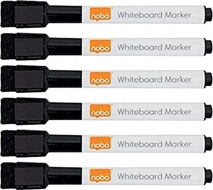 Attēls no Nobo Marker sucho�cieralny mini czarny 6szt