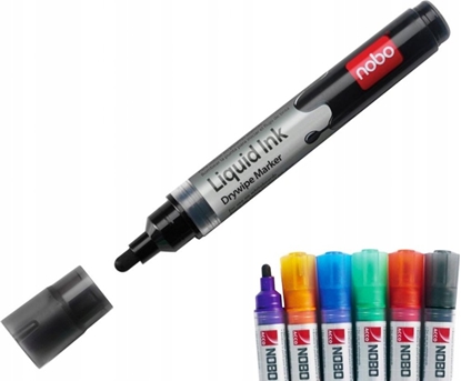 Attēls no Nobo Markery sucho�cieralne Liquid Ink mix 6s