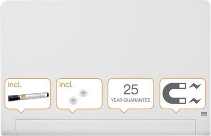 Picture of Nobo Szklana tablica Nobo Impression Pro z zaokrglonymi rogami 1000x560mm, lnica biel