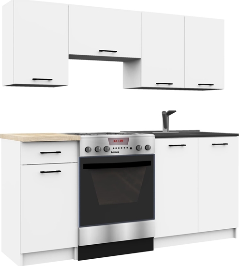 Picture of Nore Virtuvini spinteli komplektas NORE Olivia 1.8, baltas